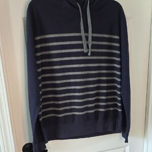 Hartford Turtleneck Sweater in Blue and Gray